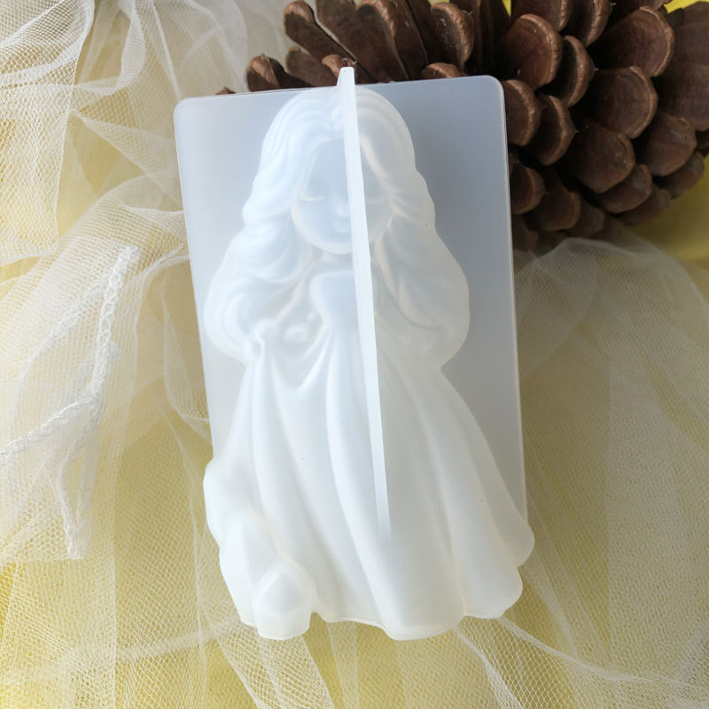 Soap Making Supplies Australia - 3d bonito princesa silicone vela molde