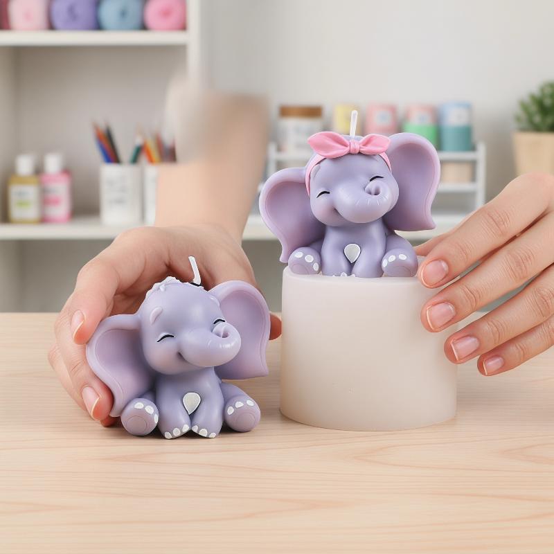 Soap Making Designs - Molde de Silicone 3D de Elefante