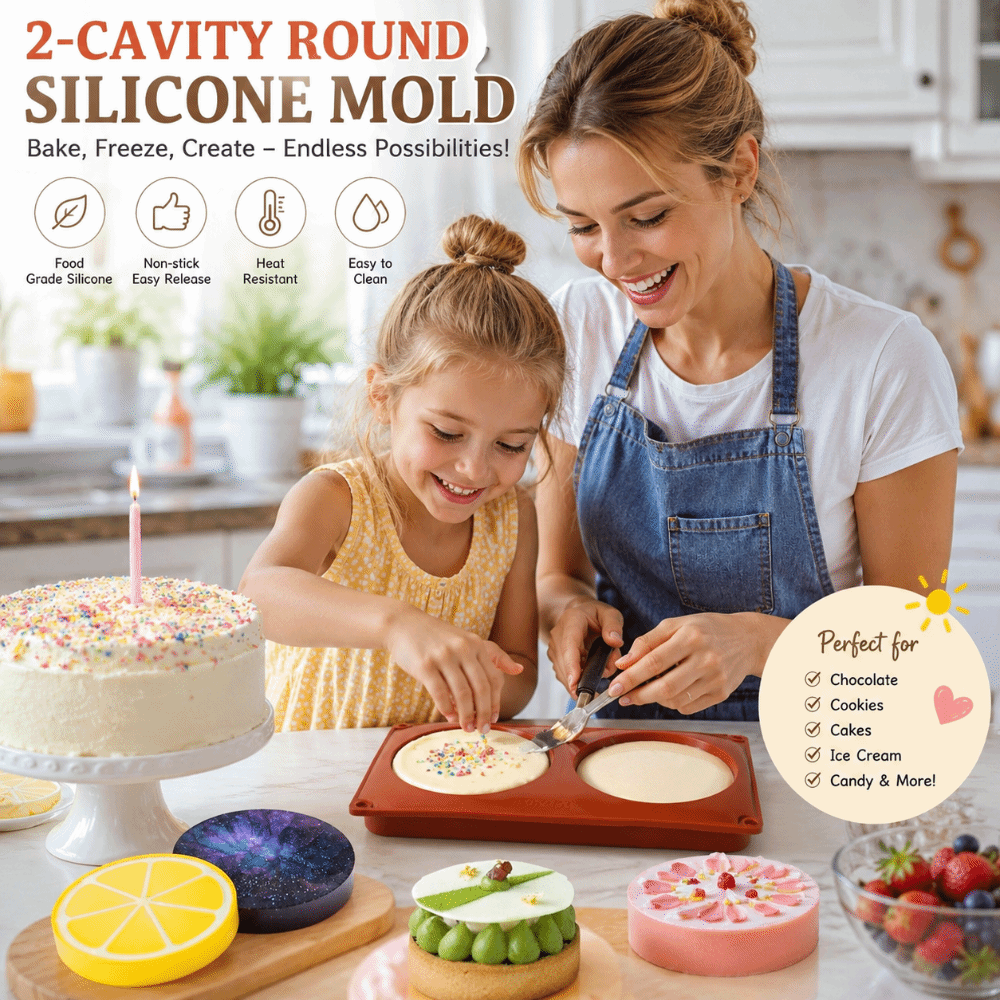 Soap Making Supplies Australia - Forma de Silicone Cilíndrica Grande Antiaderente