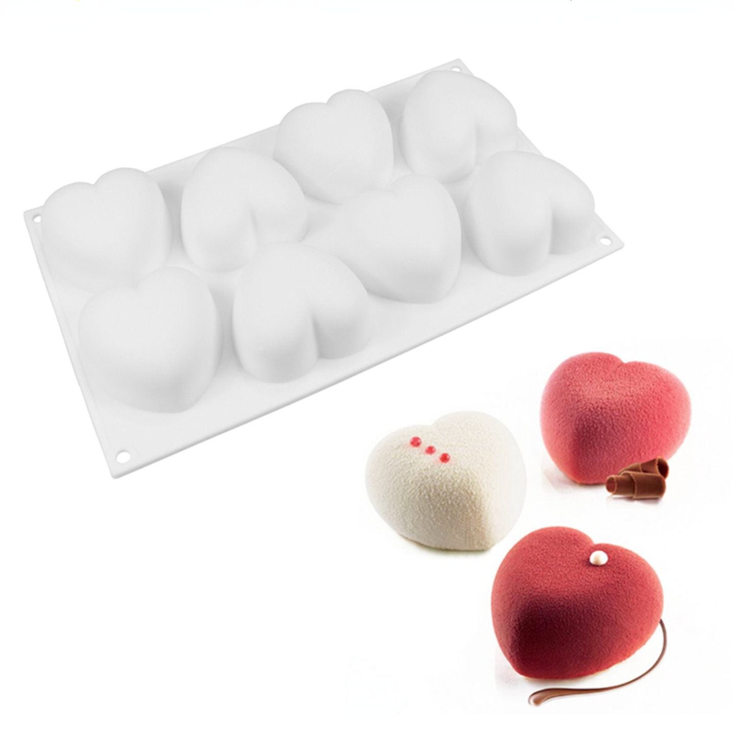 Soap Making Designs - Amor coração silicone sabão molde artesanal