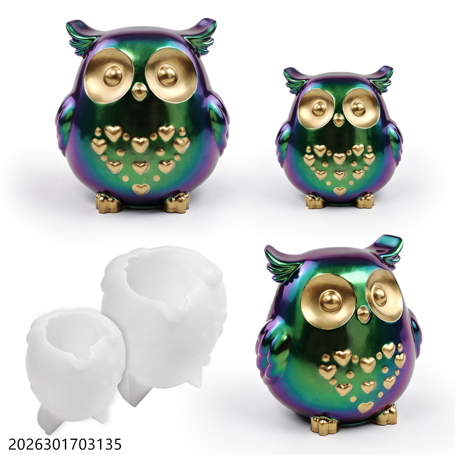 Soap Making Designs - Molde de Silicone Coruja 3D em