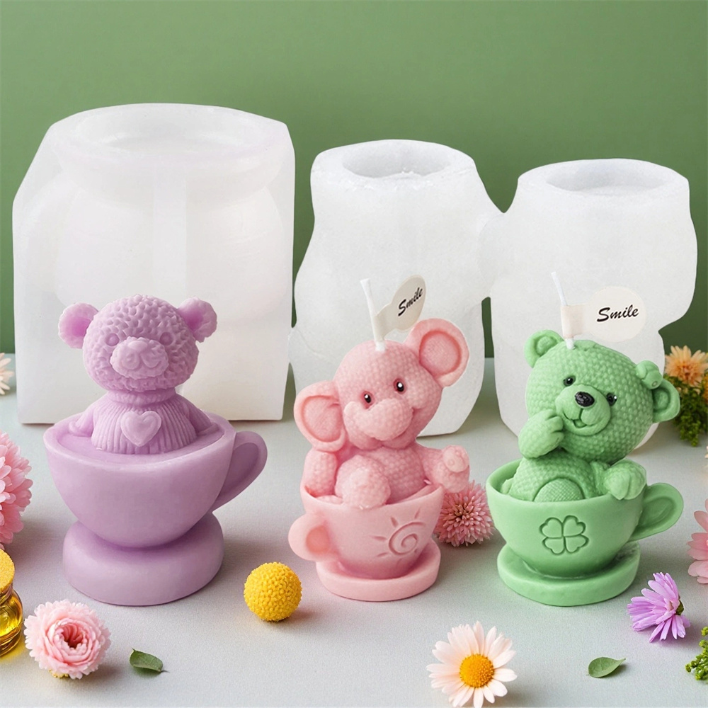 Soap Making Jug - Urso de pelúcia em copo molde