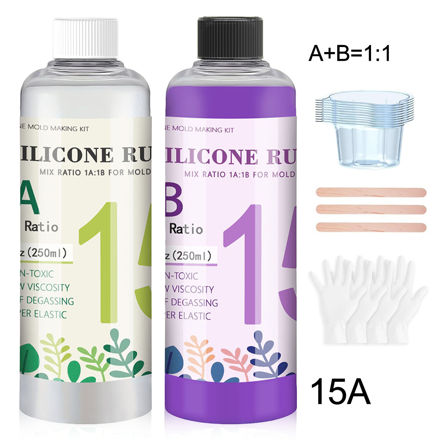 Kit de Silicone Líquido Roxo 1 - Soap Making Ratios avaliação e preço