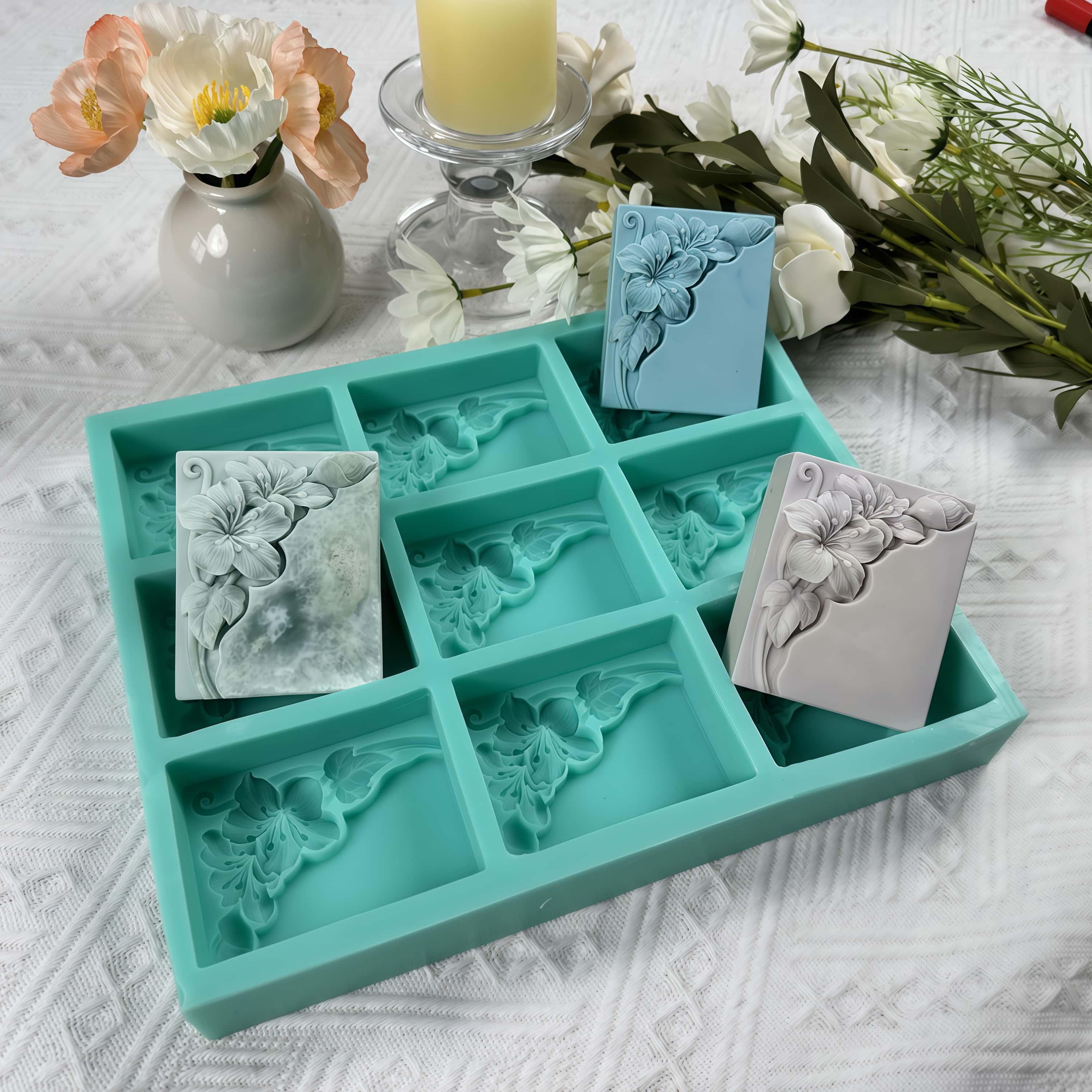 Molde de sabão flor de tungstê - Soap Making Book avaliação e preço