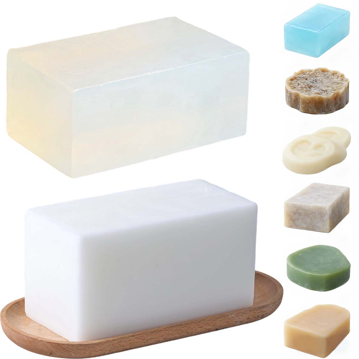 1000g caixa clara branco glice - Soap Making Book avaliação e preço